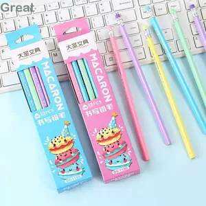 TUYỆT VỜI 12 Chiếc Bút Chì Viết, Hoạt Hình Có Đầu Cao Su HB Bút Chì, Văn Phòng Phẩm Bền Đẹp Viết Tranh Bút Chì Văn Phòng