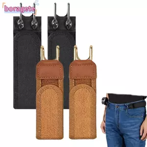 Thắt lưng thun BORAGETE, Móc thắt lưng có khóa thắt lưng có thể điều chỉnh, Móc kim loại thoải mái cho Unisex