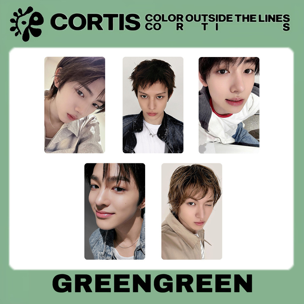 CORTIS GREENGREEN yizhiyu yzy 2.0 ジュフン CORTIS Kết Hợp Album GREENGREEN Hàng Hóa Photocard Luôn Giải Trí