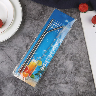 Ống Hút Inox Uống Cà Phê Trà Sữa Ống Uống Trực Tiếp Hộ Gia Đình Màu Khuỷu Tay Kim Loại Ống Hút