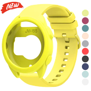 Ốp lưng + dây đeo silicon cho Garmin Forerunner 165 dây đeo thể thao mềm vỏ bảo vệ rỗng