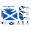 Màn hình sân vườn kết cấu mịn màng chống mài mòn chất lượng Scotland-Flag