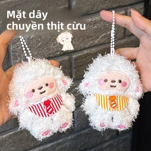 Móc khóa búp bê cừu dễ thương – Mặt dây chuyền trang trí ba lô, quà tặng cho bạn gái