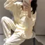 Đồ Ngủ Phong Cách Công Chúa Đáng Yêu Dài Tay Dài TayPhong Cách Công Chúa Đáng Yêu Cotton Dài Tay Áo Mặc Nhà Ngọt Ngào Nữ