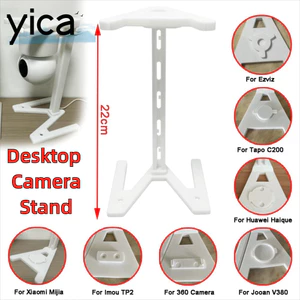 Giá đỡ treo tường máy ảnh YICA, Giá đỡ gắn camera hỗ trợ ổn định trên tường, Giá đỡ máy ảnh để bàn in hình cho Mijia TP Tapo C200 Ezviz Jooan V380 Imou TP2 360