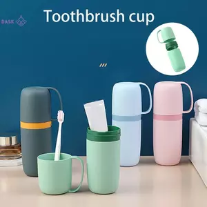 Cốc đựng bàn chải đánh răng Du lịch Bàn chải đánh răng Giá đỡ kem đánh răng Cốc nước súc miệng di động đơn giản dành cho chuyến đi công tác tại nhà Người yêu cắm trại