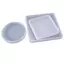 Flgo 3 Gương Vuông Tròn Khuôn Silicon DIY Nổi Bật Pha Lê Nhựa Epoxy Khuôn
