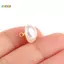 < Honeyba > 10 Cái 10mm / 12mm Nấm Giả Nhựa Áo Sơ Mi Hình Bán Nguyệt Ngọc Trai Nút Chân Cho Quần Áo Trang Trí Mini May DIY Đẹp