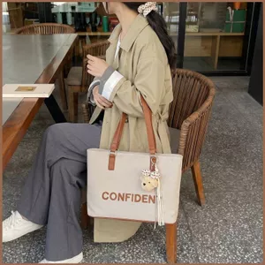 SQ11 Túi tote dung tích lớn đơn giản Hàn Quốc dành cho nữ mùa hè đa năng 2026 túi đeo vai thông thường mới