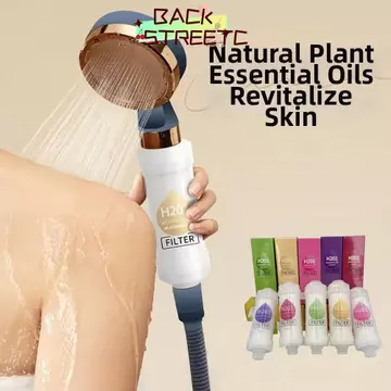 Bộ lọc đầu vòi hoa sen BACKSTRETC2 Vitamin C, Vòi hoa sen cao cấp Spa có mùi thơm, Hoa anh đào Bộ lọc oải hương Tạp chất Tắm chăm sóc da Máy lọc vòi sen Sử dụng trong gia đình