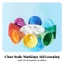 8 Miếng 8-Note Chuông Nhạc Cụ Xoay Chuông Đồ Chơi Phthalate-Miễn Phí Trong Suốt Màu Trắng Trung Tâm Âm Nhạc Gear Cầu Vồng Để Bàn Chuông
