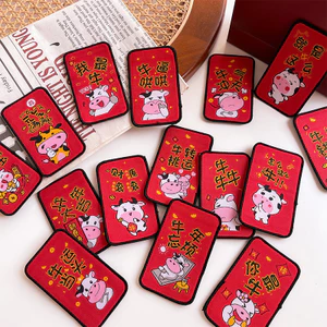 Năm Mới Màu Đỏ Nhỏ Tóc Cô Gái bb Kẹp Năm Mới Năm Mới Năm Mới Ngày Đầu Năm Tiền Bài Tóc Gãy Nổ Miếng Dán Velcro S8W6