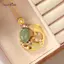 AqToCna Sterling Bạc Vàng Cá Koi Nelace Cho Nữ Hotan Ngọc Đuôi Zircon Retro Dân Tộc Trang Sức Quà Tặng AqToCna