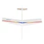 Máy bay lượn ném tay SMILE, 325 * 400mm Dây cao su đàn hồi DIY chạy bằng, Máy bay bay trung tâm có thể điều chỉnh chất lượng cao cho trẻ em