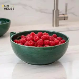 Bát giặt Berry tự bắn PlumHOUSE Gốm sứ, tự động 360° Spinner Máy Giặt Rau Quả Có Thoát Nước VN