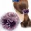 MAKY Dây Cao Su Mũ Đội Đầu Hoa Tóc Dây Thanh Lịch Người Phụ Nữ Updo Đuôi Ngựa Co Giãn Lớn Scrunchie Phụ Kiện Tóc Cho Nữ VN