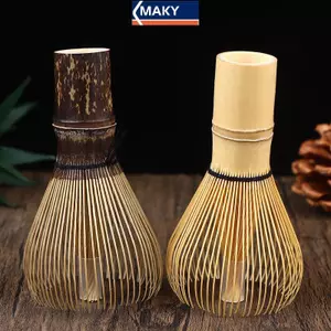 MAKY Tre Matcha Máy Xay Sinh Tố Có Thể Tái Sử Dụng Matcha Đánh Cọ Dụng Cụ Matcha Dụng Cụ Nấu Ăn Truyền Thống Nhật Bản Matcha Khuấy Trà Bàn Chải VN