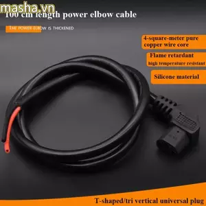 Phích cắm pin ô tô, Sạc lõi đồng 4 kiểu màu đen, Phụ kiện chất lượng cao Xe đạp điện