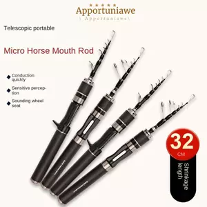 Bộ dụng cụ đầy đủ cần câu IAPPORTUNIA, Bộ cần câu bằng kính thiên văn cần câu, Máy câu cá quay 2025 1,5m-1,8m Câu cá cực ngắn