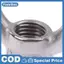 Thép không gỉ 304 Đai ốc mắt Nhật Bản M6 M8 M10 M12 M16 Nhẫn nâng phần cứng hàng hải Giàn khoan công nghiệp