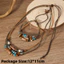 Bộ vòng cổ SAMO Boho, Dây hạt nhiều lớp Bộ trang sức hạt gỗ, Hạt gỗ sành điệu Dây buộc có thể điều chỉnh thủ công Trang sức dệt tay Trang sức mặc hàng ngày
