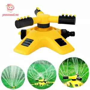 Máy phun nước tưới cỏ PWSEND, tiết kiệm nước 360° Máy phun phủ sóng sân tự động, lắp đặt dễ dàng Máy phun tưới cây bằng nhựa ba chiều Tưới cỏ
