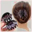 JRP Vintage Kim Cương Giả Hoa Vuốt Tóc Nữ Thời Trang Pha Lê Kẹp Tóc Kẹp Cua Đuôi Ngựa Barrette Bé Gái Phụ Kiện Tóc JRP