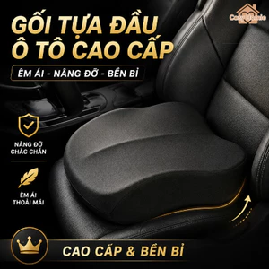 đệm lót ghế ô tô nâng chiều cao mút nhớ chống trượt giảm đau lưng ngồi lâu êm ái tiện dụng
