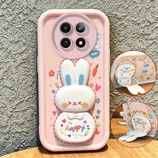 Ốp Lưng Cho REDMI NOTE 15 4G NOTE 15 PRO poco M8 PRO 5G Vỏ Điện Thoại Vỏ Mềm Silicon Chống Sốc Gương Thẩm Mỹ Mới Có Giá Đỡ 360° Thỏ dễ thương màu hồng cho bé gái JTXCEZJ3
