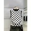 Milyfashion Chấm Bi Màu Sắc Tương Phản Áo Vest Không Tay Mùa Hè 2026 Cổ Tròn Ngắn Top GDQF