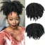 WEETW Afro Kinky Curl Pony Tails, 14 Inch Lông Tơ Ngắn Đuôi Ngựa Nối Dài, Thời Trang Tổng Hợp Tóc Tự Nhiên Dây Rút Đuôi Ngựa Có Kẹp