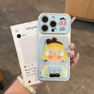 Màu Rắn Polka Dot Khóc Trường Hợp Điện Thoại Trẻ Em Cho iPhone 17 16 15 14 13 12 11 Pro Max X XR XS Max 7 8 Plus SE2020