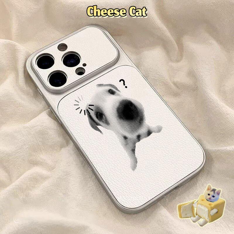 Dễ Thương Câu Hỏi Mèo Con Cặp Đôi Ốp Lưng Điện Thoại iPhone 14 15 Plus 16 17 Pro Max XR Xs Max 11 12 Pro Da Bảo Vệ