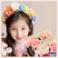 JRP Vải Nhân Tạo Hoa Cho Nữ Dân Tộc Mô Phỏng Vương Miện Vòng Hoa Đảng Mũ Đội Đầu JRP