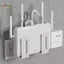 HL Router Hộp Bảo Quản Treo Tường Tivi Bộ Top Hộp Đựng Quản Lý Cáp Ra Trang Trí Nhà Phòng Khách Giải Pháp LMWU