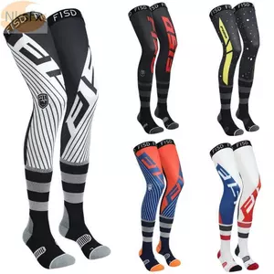 Nẹp đầu gối xe máy NKSFX, Tất đầu gối Motocross chống trượt nén, Họa tiết mát mẻ chuyên nghiệp Ice Silk Co Giãn Tất thể thao xe máy cho ATV MX Enduro
