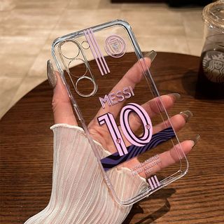 Bóng đá sáng tạo Không. 10 Sọc Thích Hợp Cho Samsung Trong Suốt Silicon Mềm S25 A03 A12 A265G A555G S22 S24FE A355G A164G A05 S23 Bao Gồm Tất Cả Chống Rơi