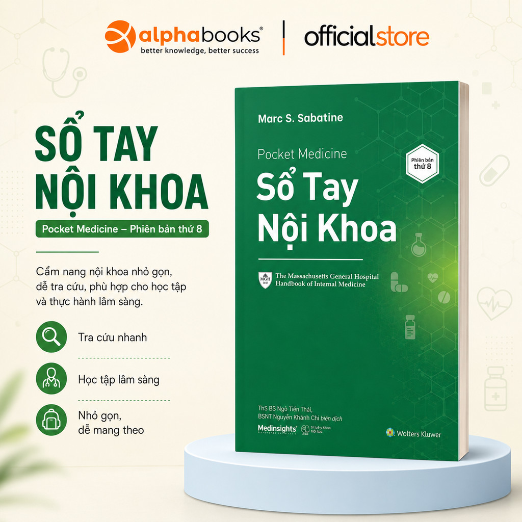 Sách - Sổ Tay Nội Khoa (Pocket Medicine) - Marc S. Sabatine (Medinsights)