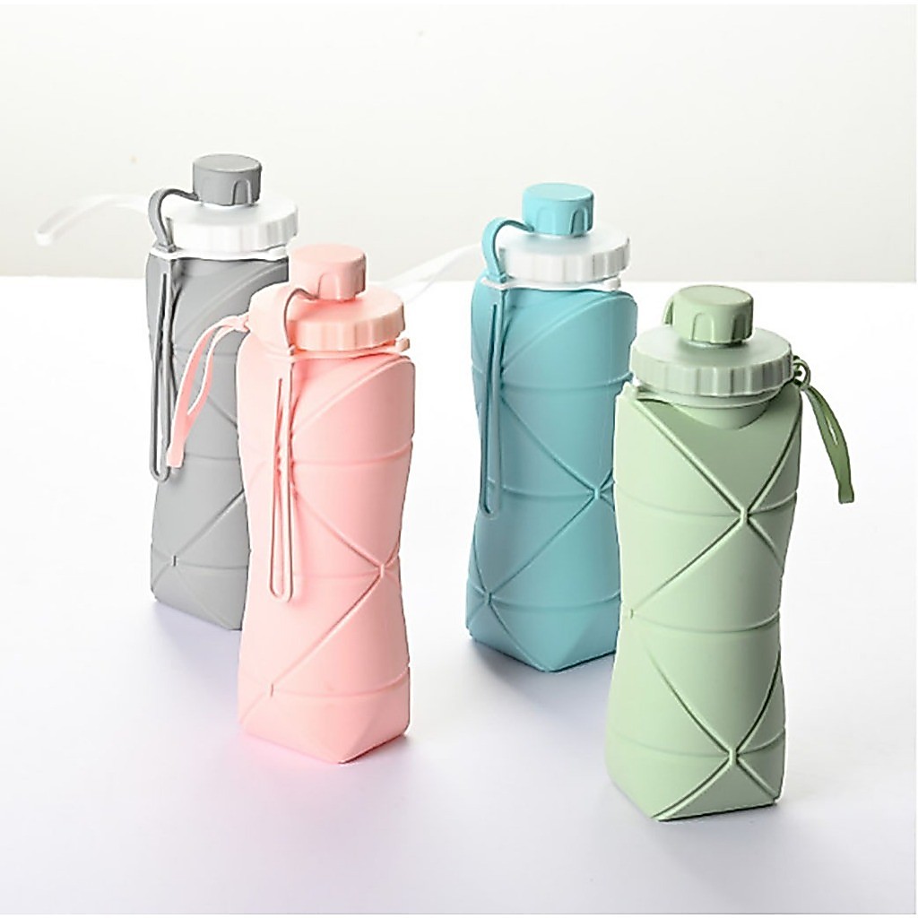 Bình nước silicone gập gọn dung tích 600ml