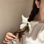 Kẹp Tóc Nơ AWNGD, Kẹp Cá Sấu Nơ Dễ Thương Kẹp Tóc Cánh Thiên Thần, Quà Tặng Ruy Băng Satin Sang Trọng Đầu Sau Kẹp
