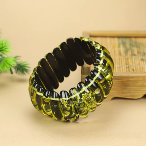 Phong cách mới Vòng tay sáp ong hổ phách Trang sức tính khí thanh lịch
