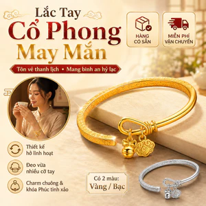 🔥sốc🔥Lắc tay Tân Trung Hoa cổ điển nữ | Vòng tay mạ bạc kiểu cung đình chuông | Trang sức tay cổ phong bình an hỷ lạc