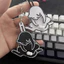 Vui Nhộn Kéo Chơi Trứng Mèo Móc Khóa Quà Tặng Sáng Tạo Trang Trí Nhà Cửa Xoay Túi Acrylic Mặt Dây Chuyền