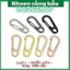 Set 5 Khoen Móc khóa càng bầu, móc khóa nhanh an toàn carabiner, phụ kiện handmade Hodushop