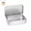 Hộp thiếc Mini rỗng hình chữ nhật bằng kim loại Tinplate Đẩy kẹo Hộp đựng thuốc Hộp đựng lọ có bản lề Hộp lưu trữ tổ chức nhỏ ELWW