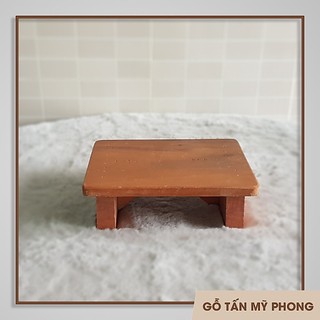 Ghế đẩu ngồi xổm cao 10cm | Ghế gỗ để chân văn phòng | Kệ kê đồ bằng gỗ tự nhiên