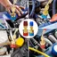 Bộ kết nối lắp nhanh FANIELLAPOWELL, Bộ chuyển đổi Fluorine Bộ khớp nối nhanh áp suất thấp, Bộ khớp nối nhanh hợp kim kẽm kết nối nhanh áp suất cao R1234YF Bộ khớp nối nhanh