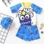 Size100-160 Đồ Bơi Cho Bé Trai Trẻ Em Hoạt Hình Trẻ Em Chia Bộ Bé Nhanh Khô Bơi Đi Biển