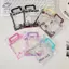 HFTOY INS Túi đựng kẹo Photocard Giá đỡ thẻ ảnh thần tượng 3 Inch Thẻ tay áo có dây buộc Huy hiệu Hộp bảo vệ Văn phòng phẩm ~