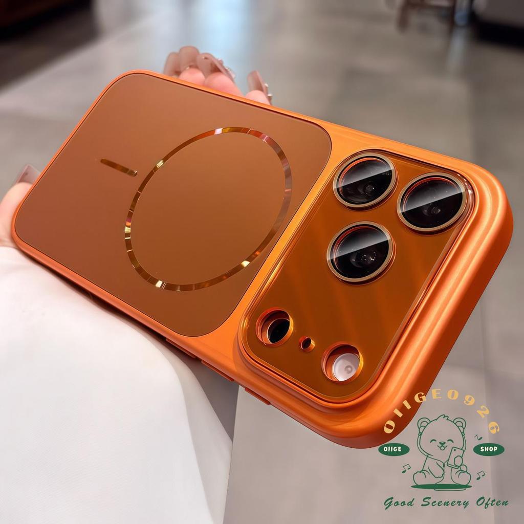 Ốp điện thoại từ tính AG nano cực quang iphone17 Pro Max 16 15 14 13 12 cho vỏ iPhone Vỏ mềm silicon TPU chống sốc
